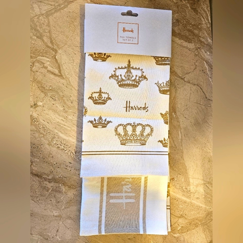 Harrods 100% Cotton Tea Towels